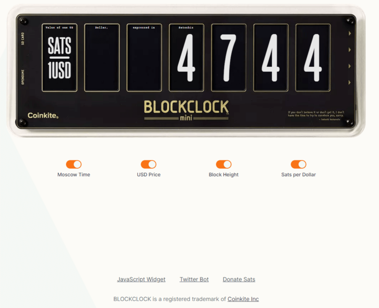 Moscow Time Blockclock